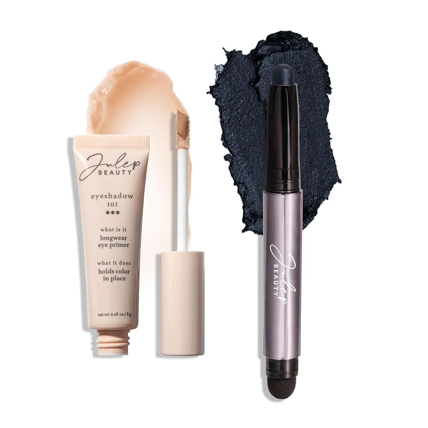 Julep Eyeshadow 101 Longwear Primer and Midnight Blue Shimmer Eyeshadow Stick Duo Set