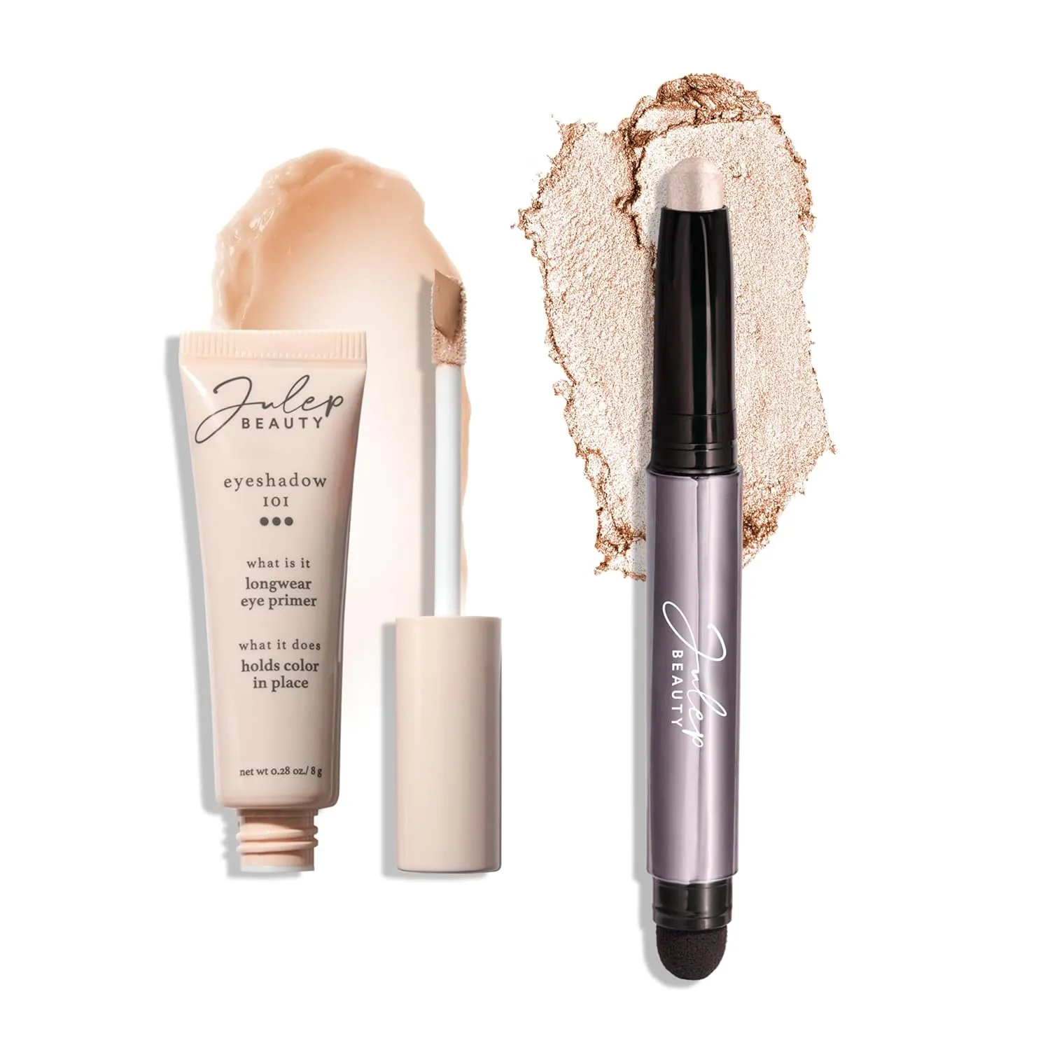 Julep Eyeshadow 101 Longwear Primer and Pearl Shimmer Eyeshadow Stick Duo Set