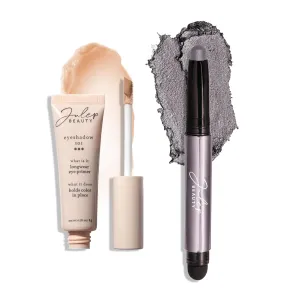 Julep Eyeshadow 101 Longwear Primer and Smoky Grey Shimmer Eyeshadow Stick Duo Set