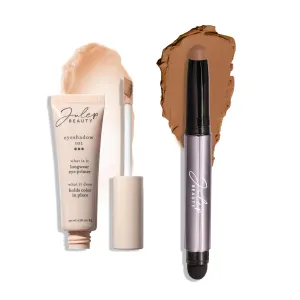 Julep Eyeshadow 101 Longwear Primer and Smoky Tawny Matte Eyeshadow Stick Duo Set