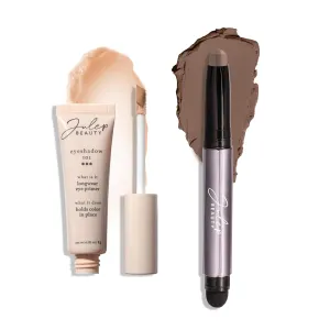 Julep Eyeshadow 101 Longwear Primer and Stone Matte Shimmer Eyeshadow Stick Duo Set