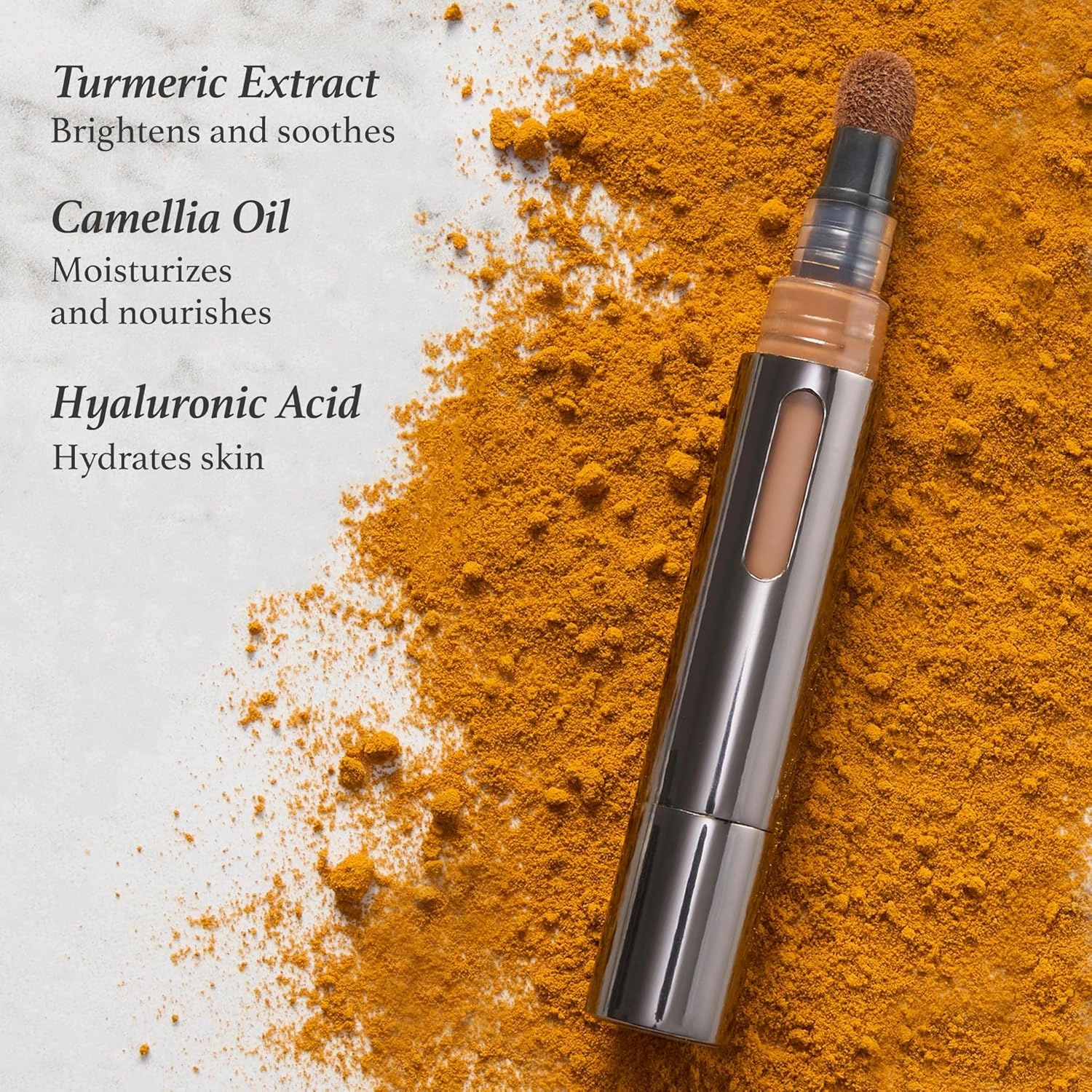 Julep Cushion Skin Perfecter - 410 Nutmeg Concealer, Foundation, Brightener, Contour Stick - Turmeric