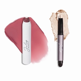 Julep Eyeshadow 101 Crème to Powder Waterproof Eyeshadow Stick, Pearl Shimmer Julep It's Balm: Tinted Lip Balm   Buildable Lip Color - Rich Plum