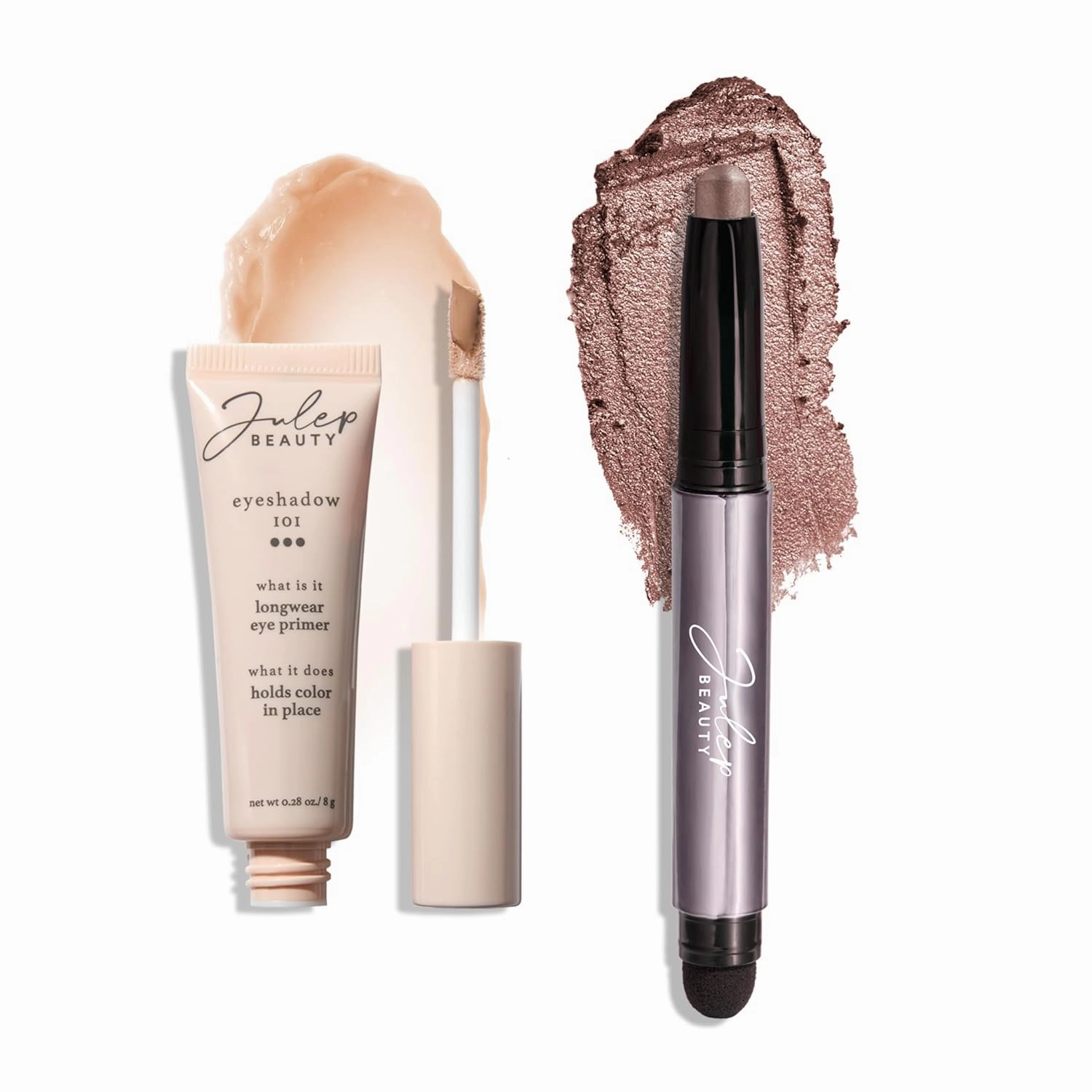 Julep Eyeshadow 101 Longwear Primer and Mink Mauve Shimmer Eyeshadow Stick Duo Set