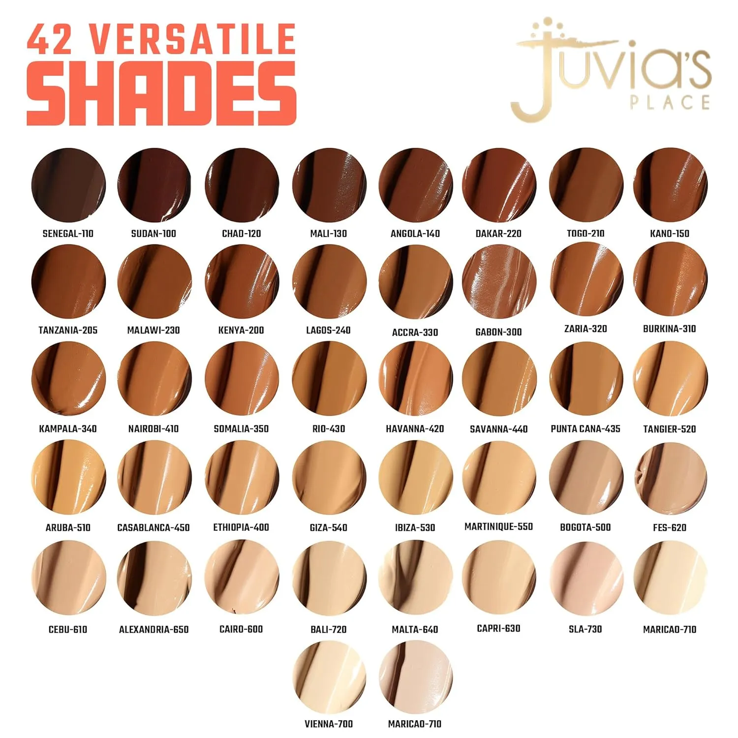 Juvia's Place I Am Magic Velvety Matte Liquid Foundation 610 - Cebu - Light w/Neutral Undertone, Makeup Foundation Full Coverage, Lightweight, Long Wear, Velvety Matte Finish