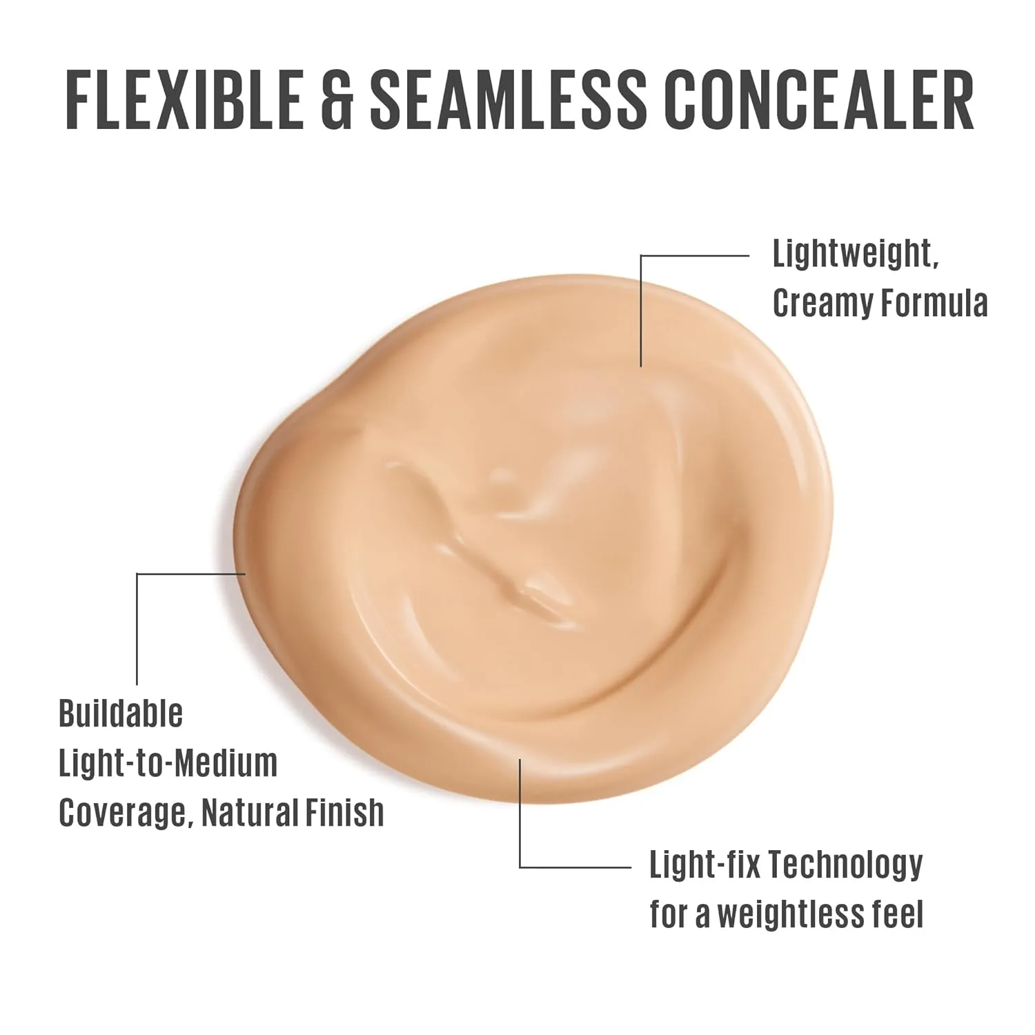 KAJA Liquid Concealer - Don't Settle 04 Waffles | with Aqua Ceramide, Hydrating, Buildable, Lightweight, Seamless Coverage, Dark Circles Cover Up, Under Eye, Dark Spot Corrector Makeup, 0.21 Oz