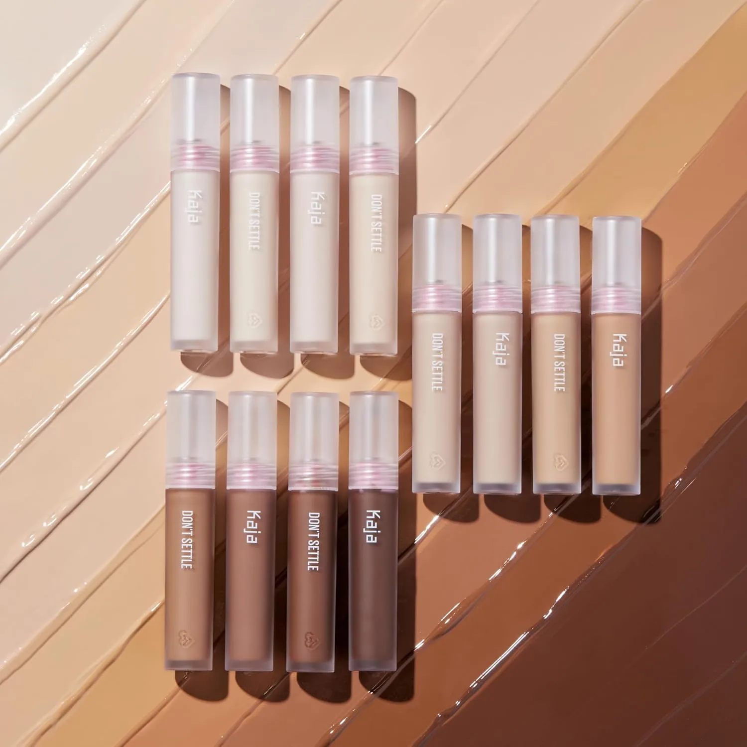 Kaja Liquid Concealer - Don't Settle | Buildable, Lightweight, Light-to-medium Coverage, Color-correcting, 03 Mooncake, 0.21 Oz