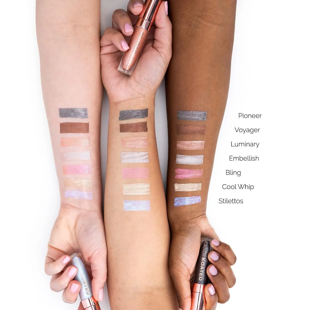 Kandi Koated Luster Liquid Metal Eyeshadow [Voyager] Liquid Eye Paint with Shimmery Finish | Rich Colors, Paraben-Free, Cruelty-Free Eyeshadow | Beauty & Makeup