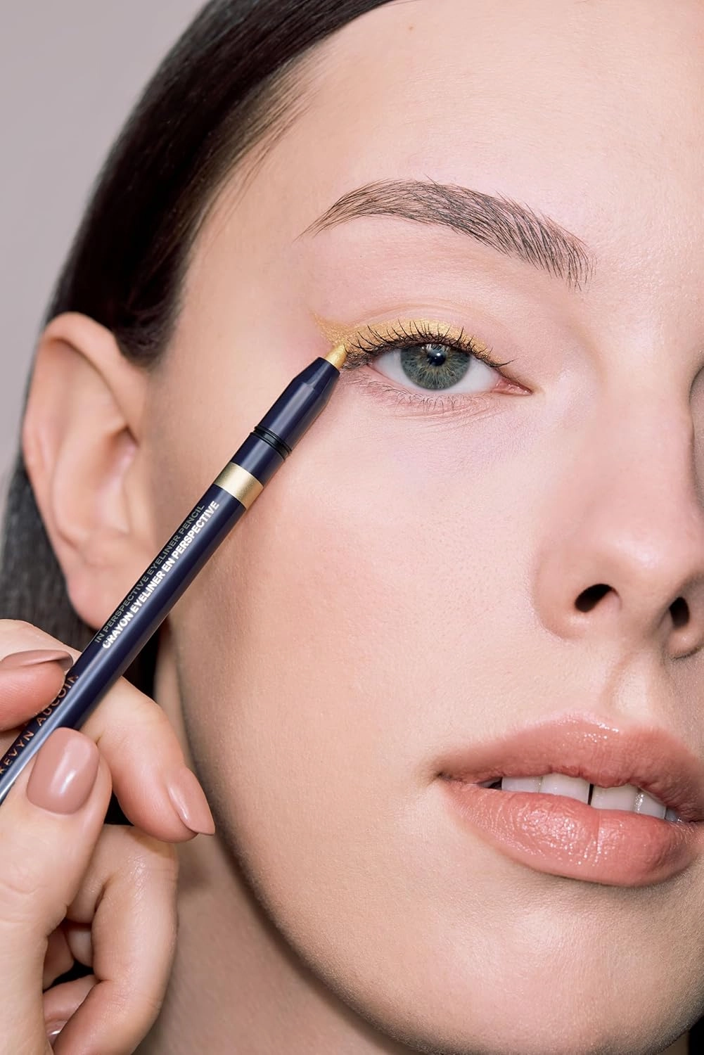 Kevyn Aucoin In Perspective Eyeliner Pencil, Gold: Easy Use. Flexibility of a kajal makeup pencil and waterproof. Long wearing. For waterline, lash line, or eye lid. No crease. Create flawless looks.