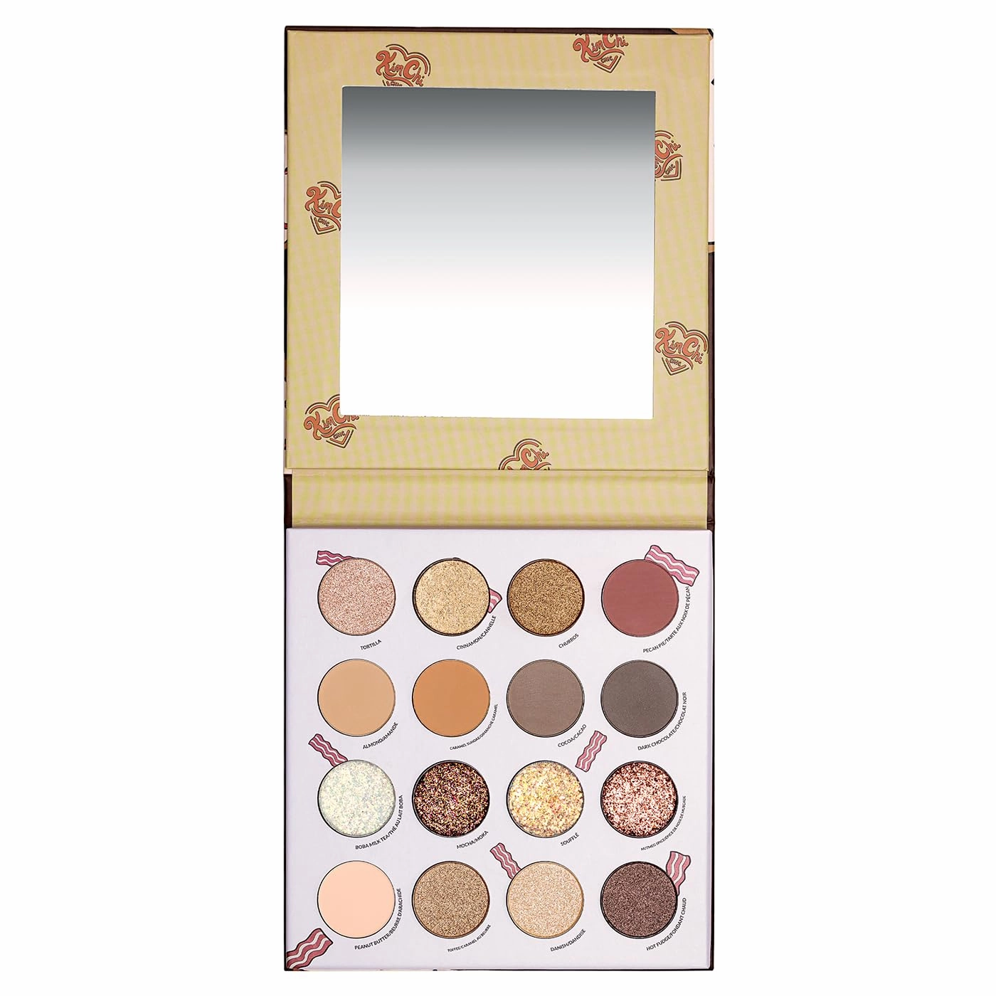Kimchi Chic Donut Collection Eyeshadow Palette - 16 Matte, Pigment, & Glitter Shadows, Versatile for Day to Night Looks, Cruelty Free, Maple Bacon Glaze