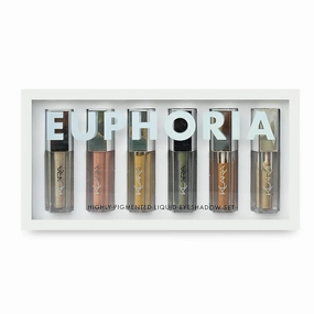 Klara Cosmetics Euphoria Box Set - Light Catching Eye Shadow Collection - Cream Eyeshadow for Main Character Energy - Shimmery Eye Makeup - 6 Pc