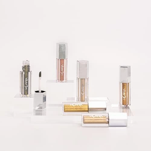 Klara Cosmetics Euphoria Liquid Eyeshadow - Enhance Eye Makeup with Shimmer Eyeshadow - Glitter Eyeshadow for Seamless Blending - Fezco - 0.2 oz
