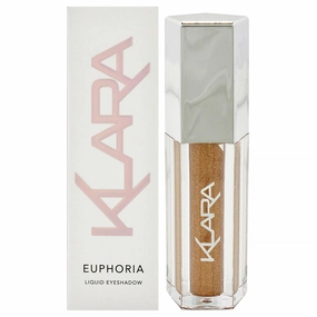 Klara Cosmetics Euphoria Liquid Shimmer Eyeshadow, Highly-Pigmented Eye Makeup Cream Liquid Eye Shadow Eye Highlighter Metallic Eyeshadow (Nate)