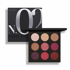 Klara Cosmetics Pro Eyeshadow Palette - Eye Shadow Palette Makeup with Matte and Shimmer Finishes - Eye Makeup with Long-Lasting Wear - 02 - 0.38 oz