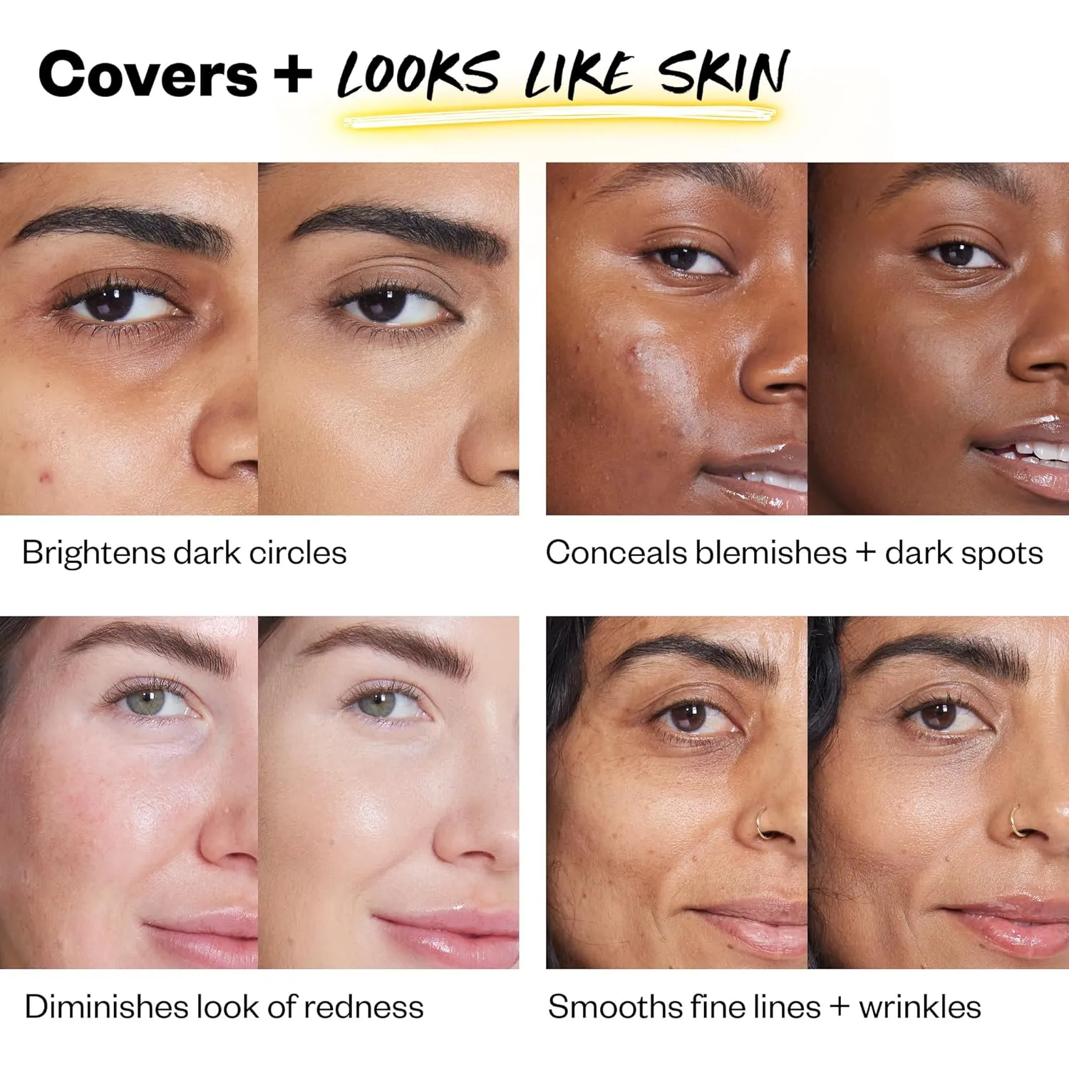 Kosas Revealer Concealer - Medium Coverage Makeup with Hyaluronic Acid, Conceals Dark Circles Under Eyes, Dark Spots and Blemishes   Brightens, Hydrates, Long-Lasting & Vegan, (Tone 06 O)