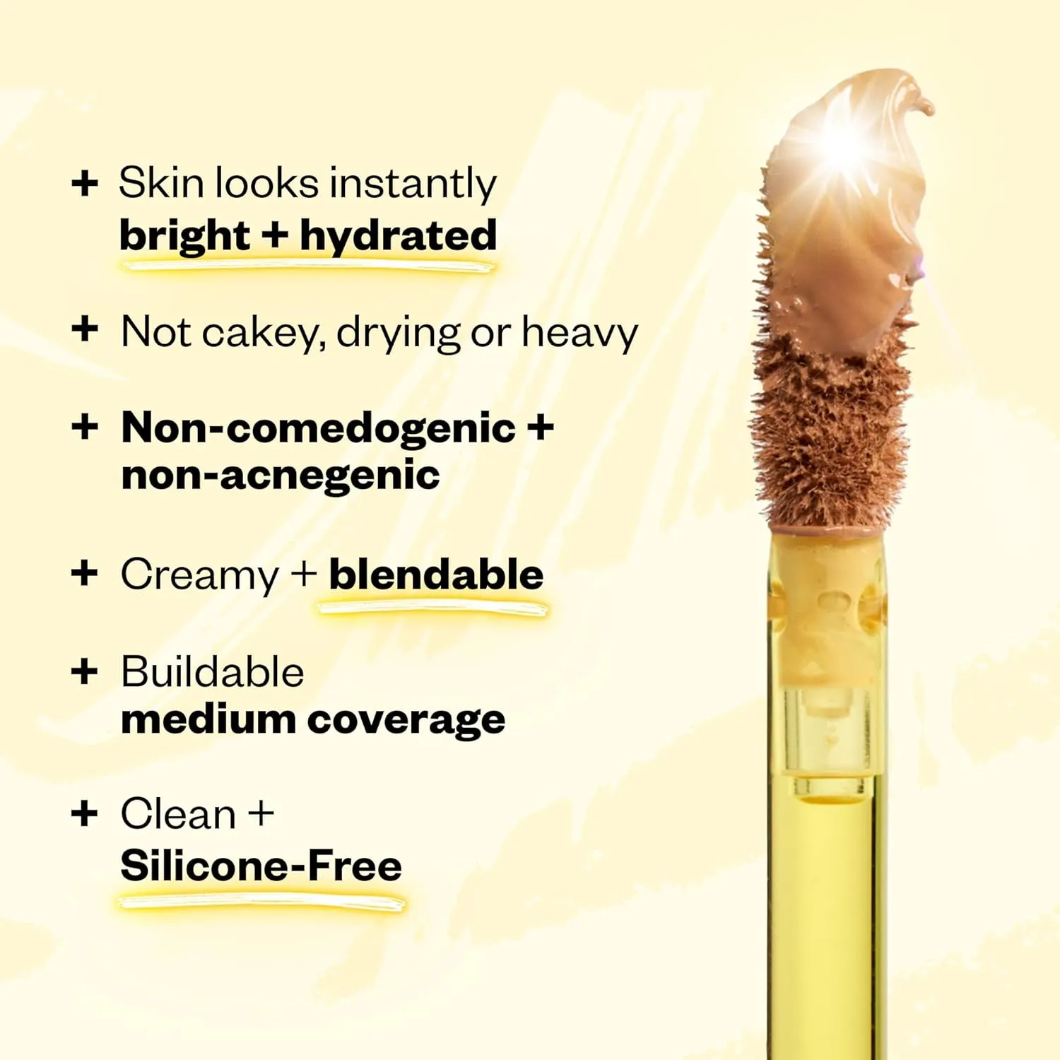 Kosas Revealer Concealer - Medium Coverage Makeup with Hyaluronic Acid, Conceals Dark Circles Under Eyes, Dark Spots and Blemishes   Brightens, Hydrates, Long-Lasting & Vegan, (Tone 06 O)