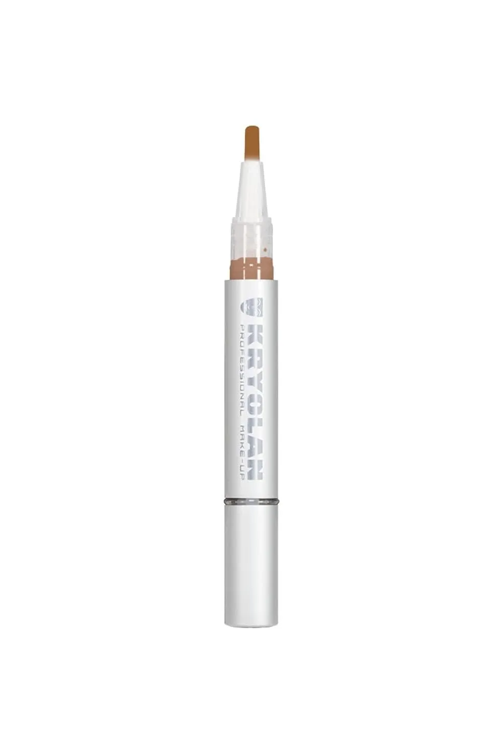 Kryolan Premium Lightweight Ultra Brush-on Concealer, Make-up Cream, Under Eye Concealer for Dark Circles, Under Eye Corrector, Long-lasting, Seamless Concealer with Integrated Brush.