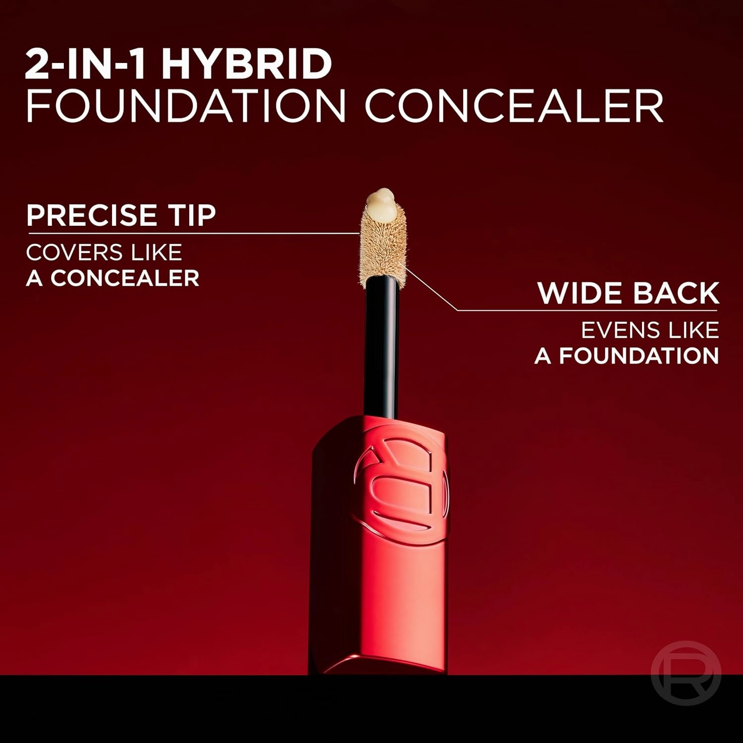 L'Oreal Paris Infallible Skin Ink 2-in-1 Foundation Concealer Hybrid Face Makeup, up to 48HR Transfer-Resistant with Buildable Light to Full Coverage, 20 Neutral