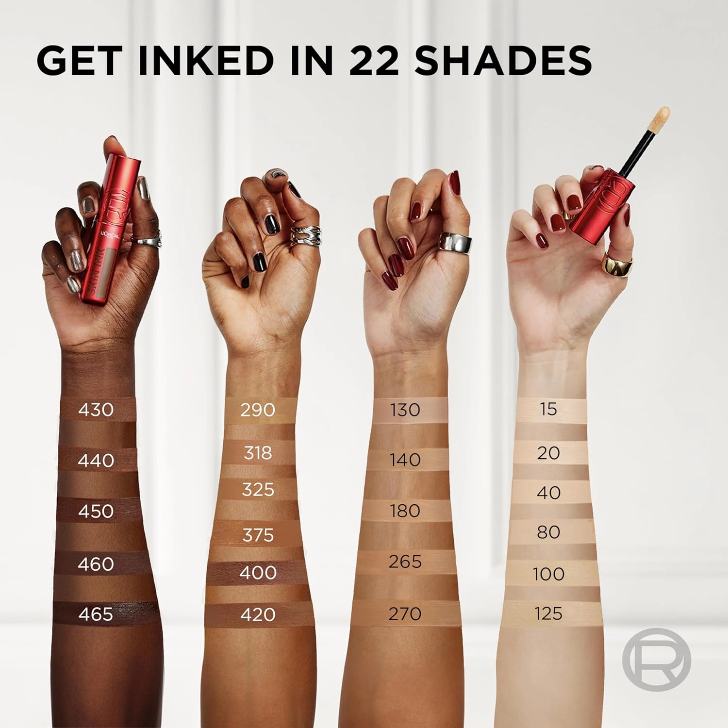 L'Oreal Paris Infallible Skin Ink 2-in-1 Foundation Concealer Hybrid Face Makeup, up to 48HR Transfer-Resistant with Buildable Light to Full Coverage, 20 Neutral