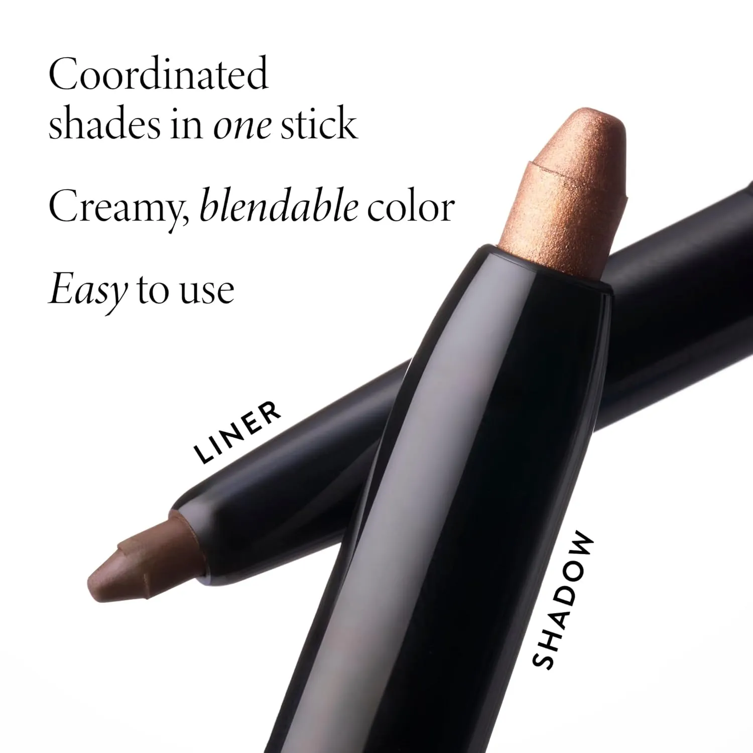 LAURA GELLER NEW YORK Swipe-n-Line Dual-Ended Eyeshadow   Eyeliner - Natural (Toasted-Brown/Rich Chestnut) - Cream Eyeshadow & Smooth Glide Eyeliner - Waterproof & Crease-free Color