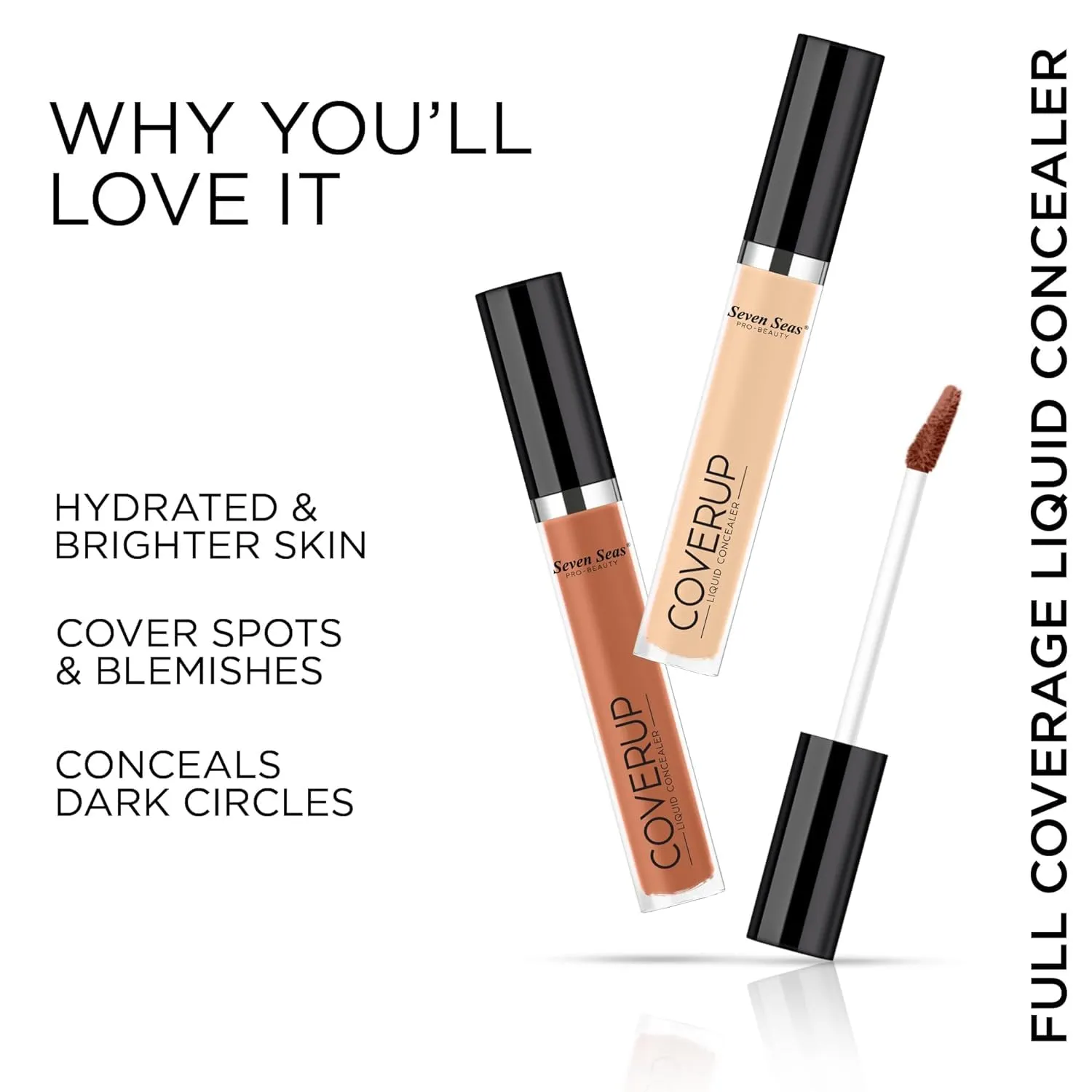 Light weight | Concealer with Full Coverage | Easily Blendable Concealer for face makeup (Creamy Color)