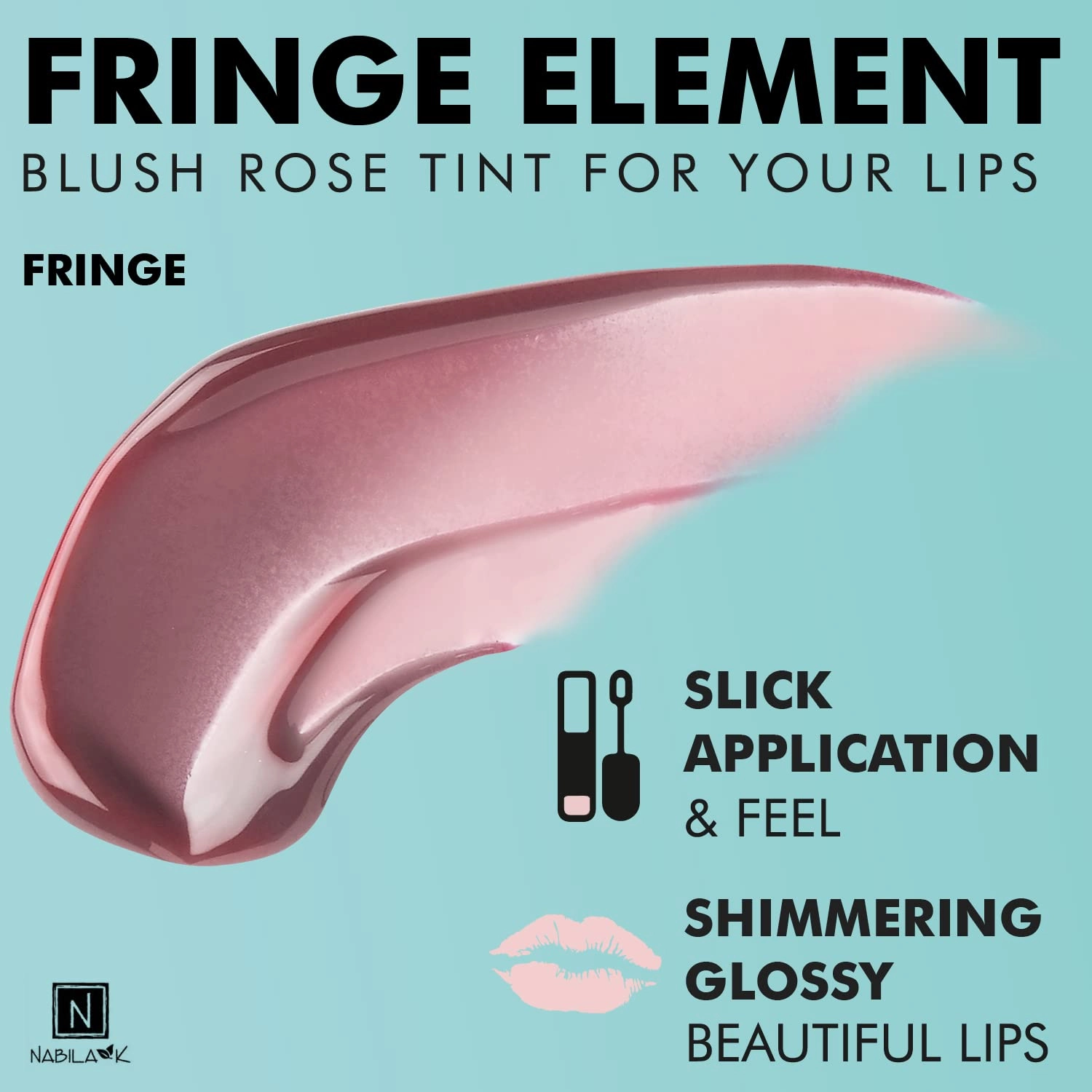 Lip Gloss - Moisturizing Lip Color Derived from Natural Pigments for Shimmery Sheen - Cruelty-Free, No Sulfates, Parabens, Phthalates - 0.25 oz - Creamy - Fringe