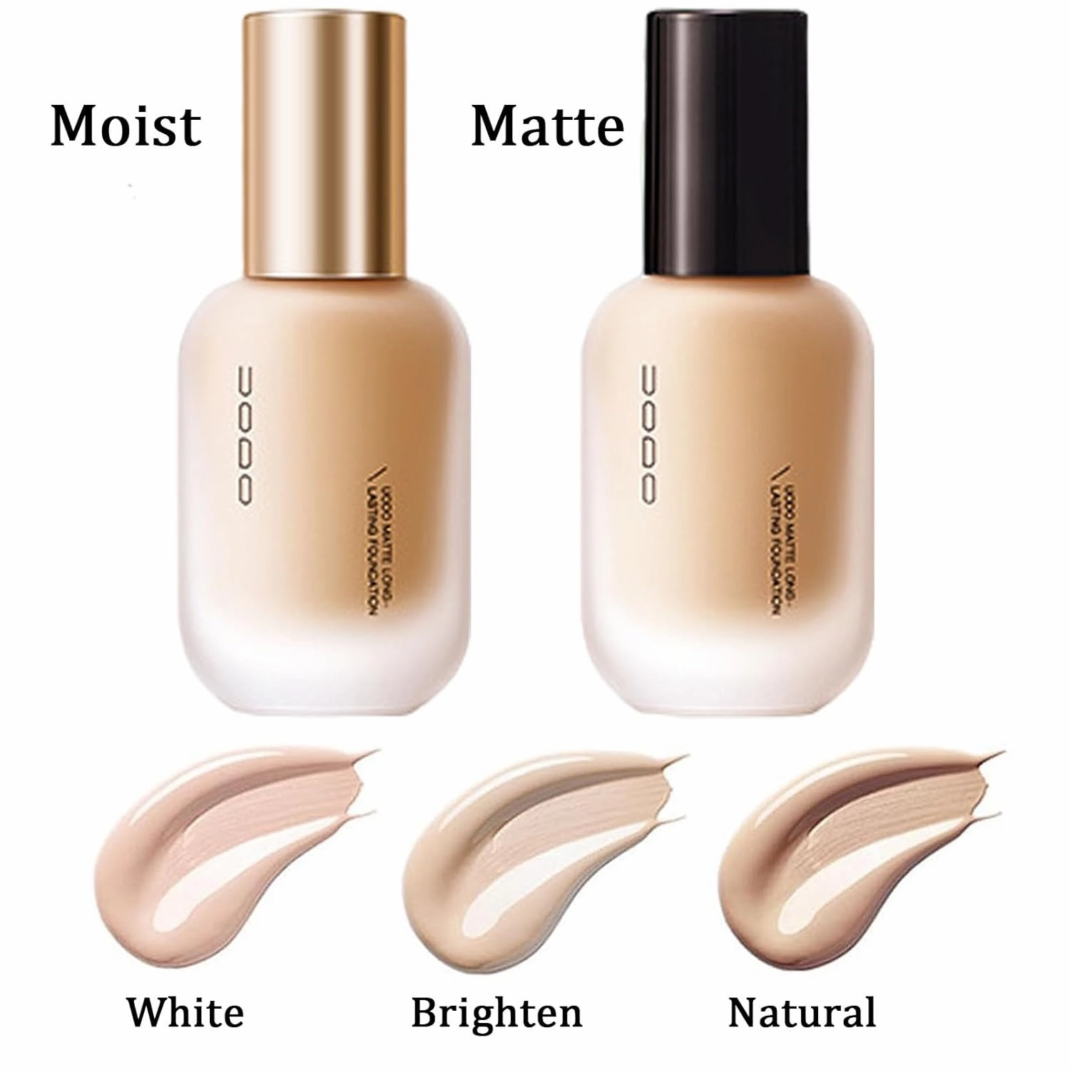 Liquid Foundation, Moisturizing Light Foundation, Matte Long-Lasting Cushion Concealer, Gauze Beauty LiquidFoundation (Matte 03 Natural)