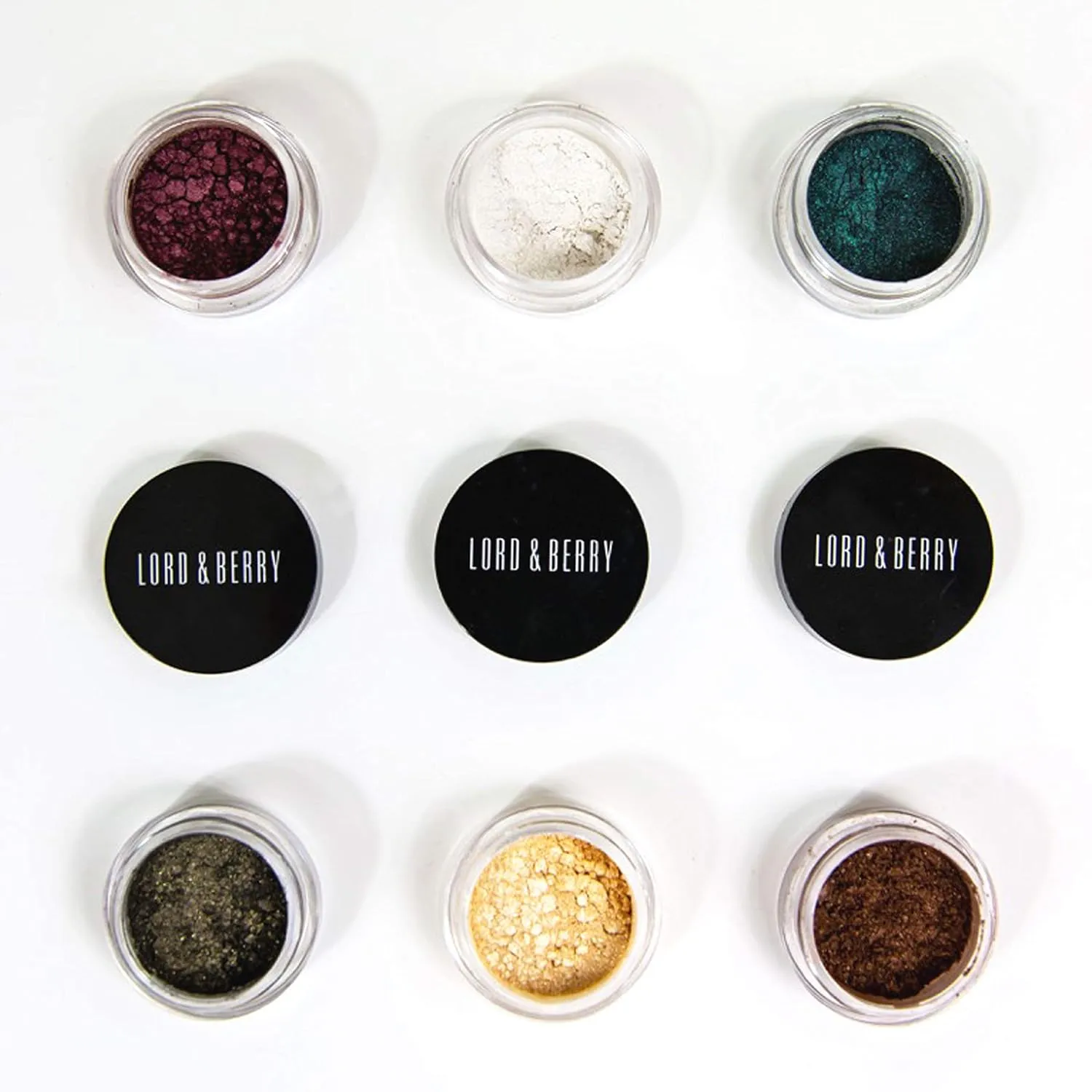 Lord & Berry Loose Eye Shadow Makeup Collection for Neutral, Nude, Brown, Green and Blue Eyes | Eyeshadow Palette Range from Matte, Shimmer, Natural, Small and Big, Gold Black
