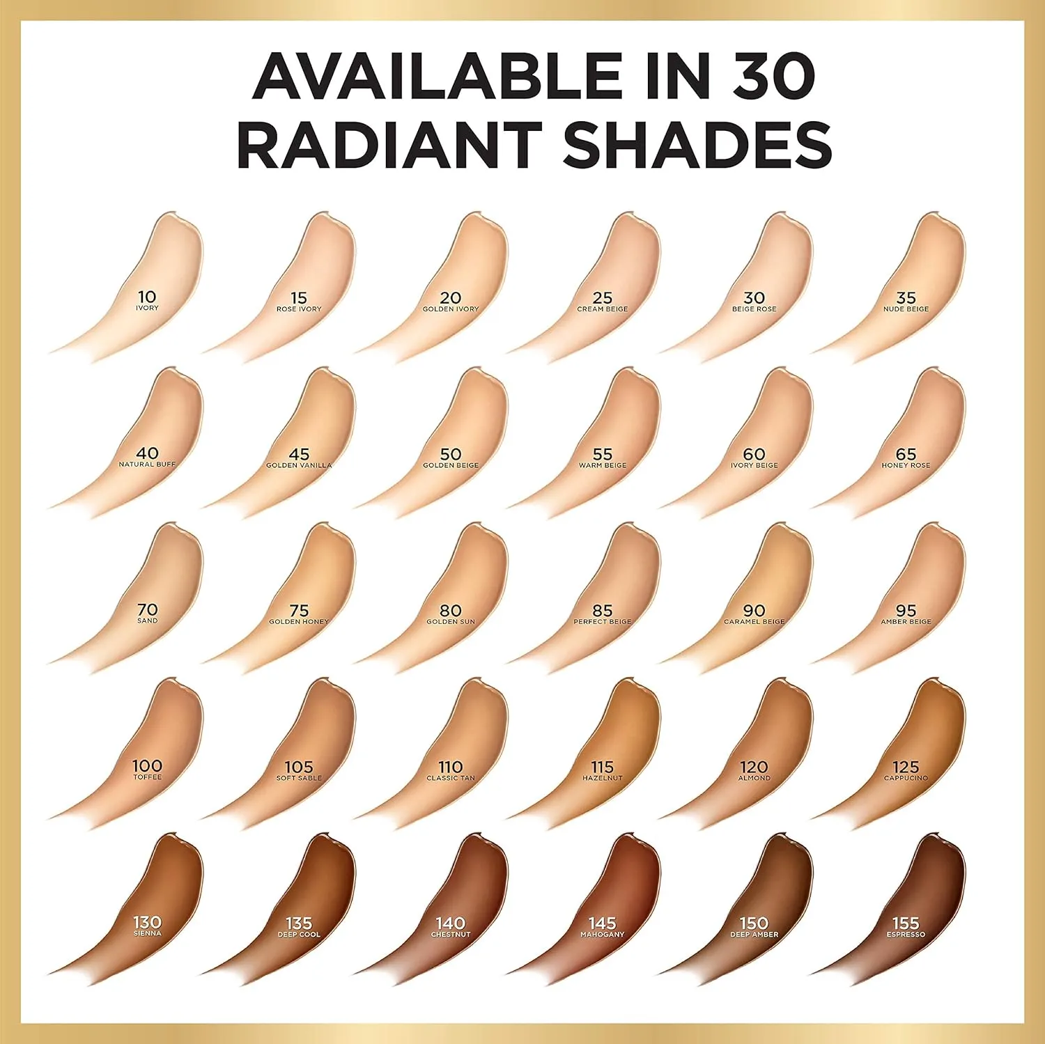 L'Oreal Paris Age Perfect Radiant Serum Foundation with SPF 50, Chestnut, 1 Ounce