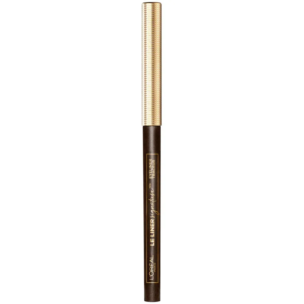 L'Oreal Paris Makeup Eyeliner, Le Liner Signature Mechanical Easy-Glide, Smudge Resistant Waterproof Eyeliner, Long Lasting Bold Color, Brown Denim, 0.011 oz, 1 count