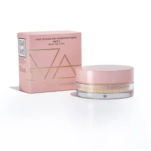Loves-You-Back 3in1 Mineral Powder Foundation (BEIGE 2) | Designed for Rosacea, Acne-Prone, Sensitive Skin | 3IN1 - Concealer, Powder and Foundation | Natural   Lightweight Coverage