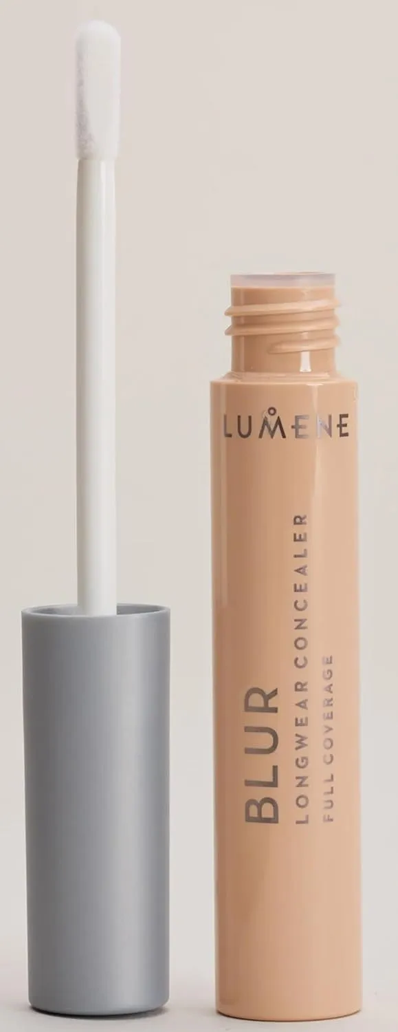 Lumene Blur Longwear Concealer, Full Coverage, 8.5 ml, 100% Vegana, Made in Finland (Medium)