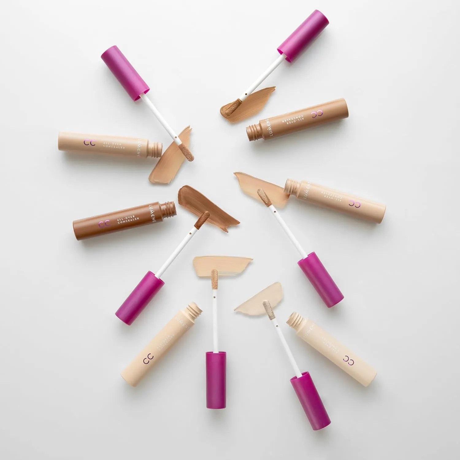Lumene Under Eye Concealer - CC All-Over Hydrating Concealer with Medium Coverage - Multi-Tasking Under Eye Makeup Infused with Hyaluronic Acid with a Skin-Like Finish - 0.5 Light (0.3 fl oz)