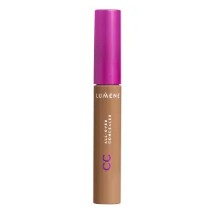 Lumene Under Eye Concealer - CC All-Over Hydrating Concealer with Medium Coverage - Multi-Tasking Under Eye Makeup Infused with Hyaluronic Acid with a Skin-Like Finish - 5 Deep Tan (0.3 fl oz)