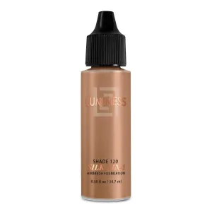 Luminess Air Silk 4-In-1 Airbrush Foundation- Foundation, Shade 120 - Sheer to Medium Coverage - Anti-Aging Formula Hydrates and Moisturizes - 0.5 Fl Oz (Pack of 1)