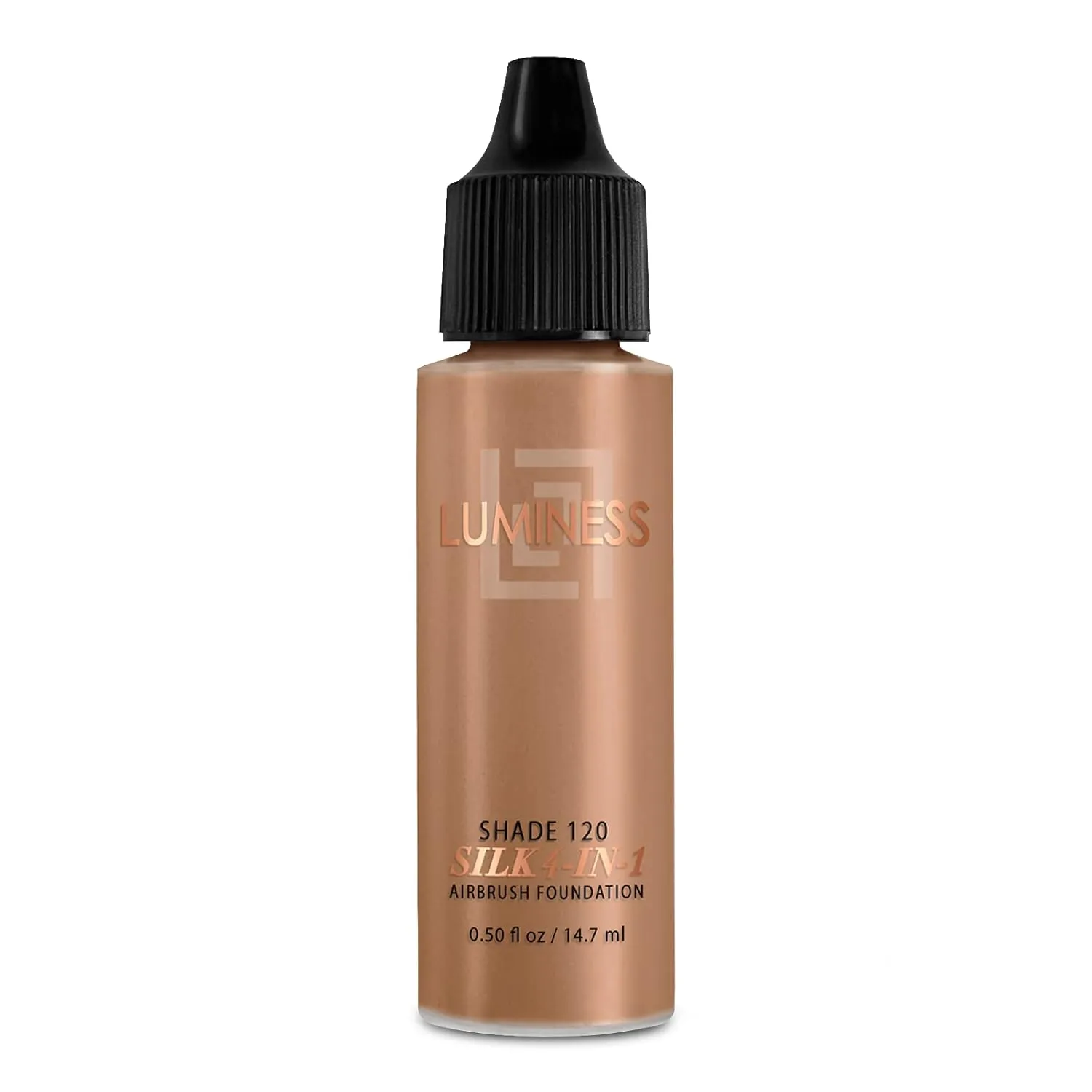 Luminess Air Silk 4-In-1 Airbrush Foundation- Foundation, Shade 120 - Sheer to Medium Coverage - Anti-Aging Formula Hydrates and Moisturizes - 0.5 Fl Oz (Pack of 1)