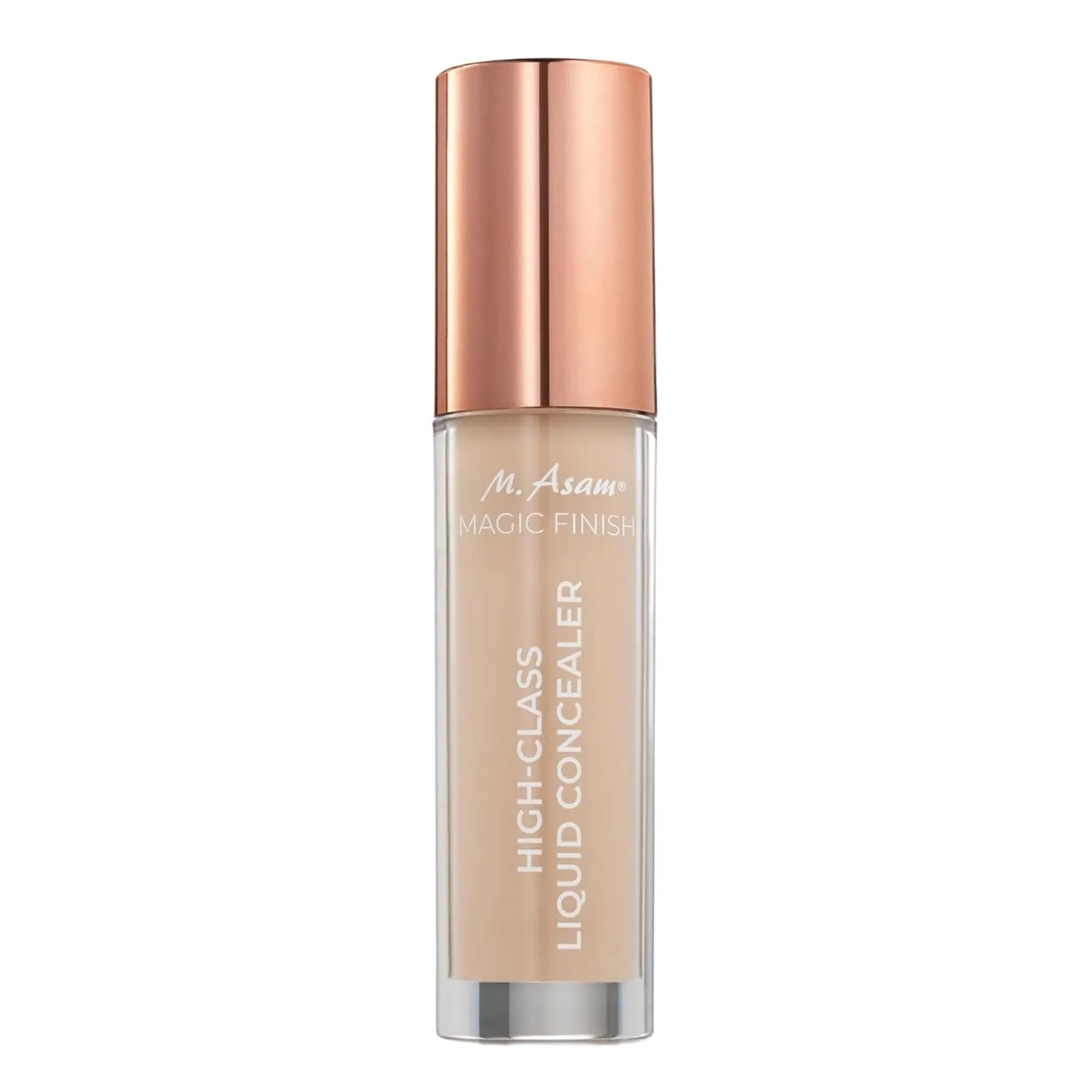 M. Asam MAGIC FINISH HIGHCLASS LIQUID CONCEALER Nude (0.13 fl oz) - 4-in-1 Concealer With Mimic-Lift complex & High Coverage For Dark Circles & Blemishes, Vegan Make Up With Illuminating Pigments