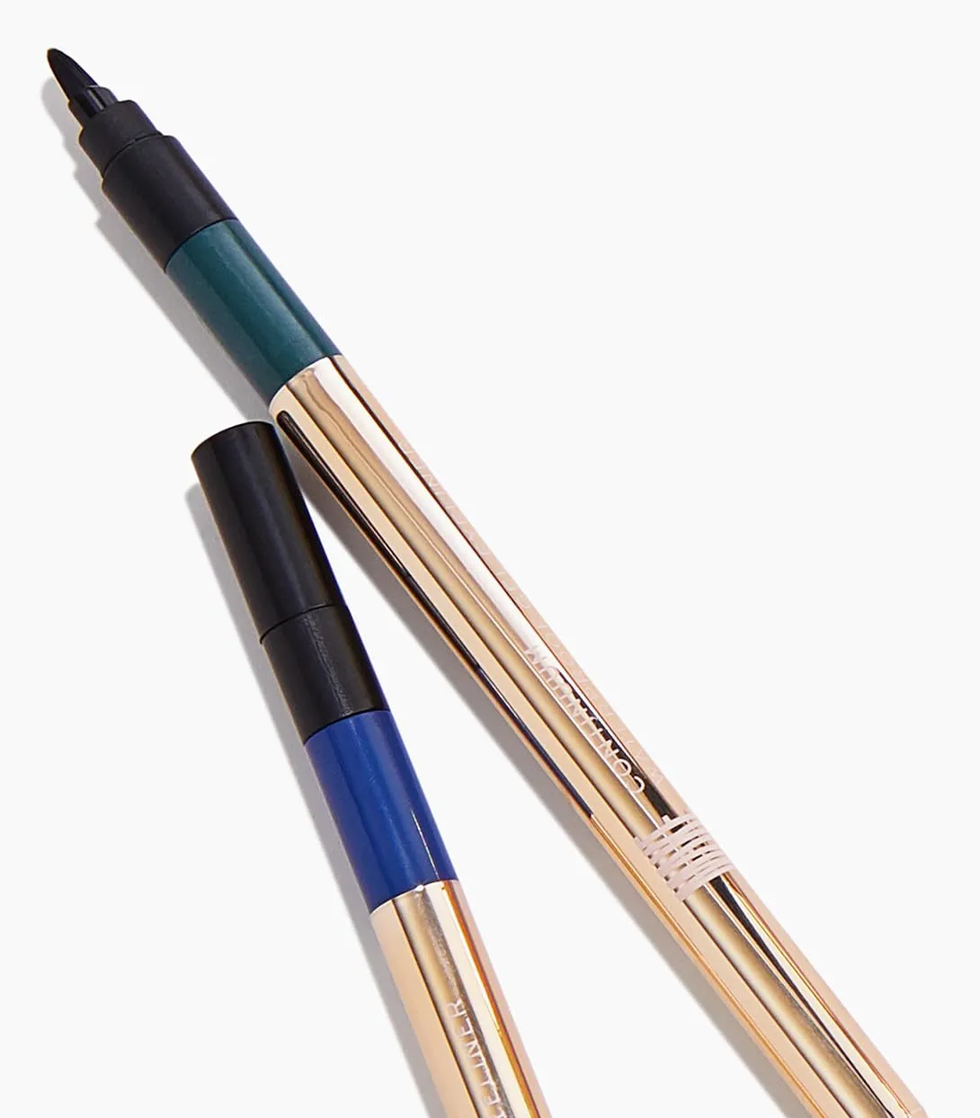 MAKE Beauty Continuum Waterproof Gel Eyeliner Pencil. Creamy, Pigmented Multi-Use, including Waterline with Built-in Sharpener and Blending Brush. Smudge-Proof Makeup. Shade - Nebula, Brown/Black