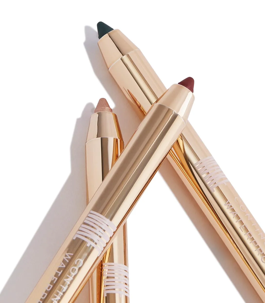 MAKE Beauty Continuum Waterproof Gel Eyeliner Pencil. Creamy, Pigmented Multi-Use, including Waterline with Built-in Sharpener and Blending Brush. Smudge-Proof Makeup. Shade - Nebula, Brown/Black