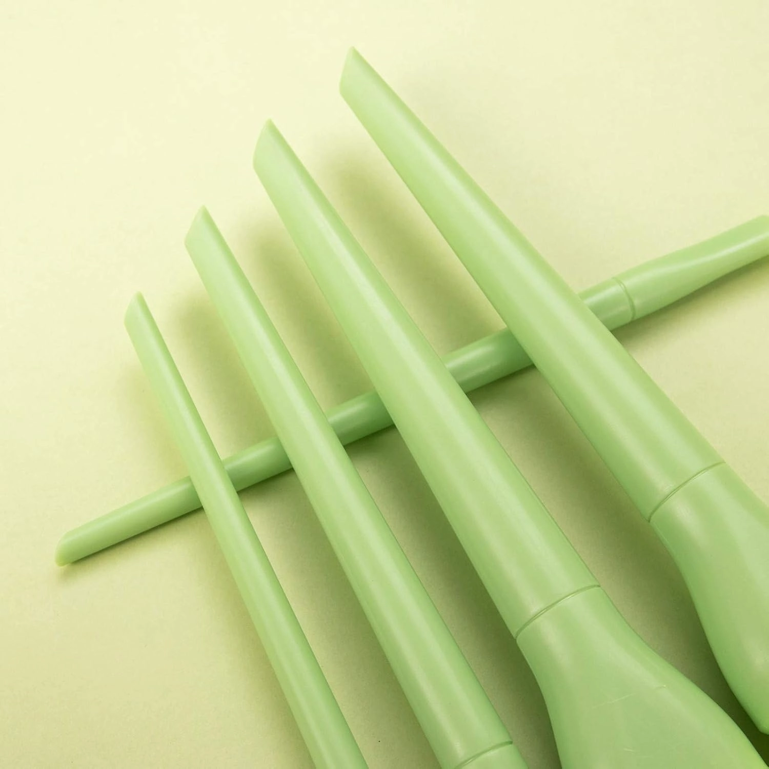 Make Brushes Cosmetic Eyeliner 10PCS Concealer Eyebrow Foundation Up Brush Makeup Products(Green,One Size)