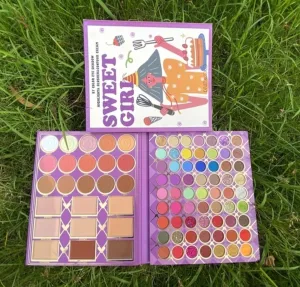 Makeup Palette, 63 Eyeshadow Colors, 6 highlighter 6 contour and 6 blush and 9 cream concealers