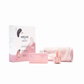 Makeup KIT Face Cloth Remove Cosmetics FAST and Chemical Free. Wipes Away Facial Dirt and Oil Like An Eraser. Handmade Soap Blending Sponge Applicator