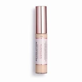 Makeup Revolution Conceal and Hydrate Concealer, Full Coverage & Matte Finish, C9 for Medium Skin Tones, Vegan & Cruelty-Free, 0.7 Fl Oz
