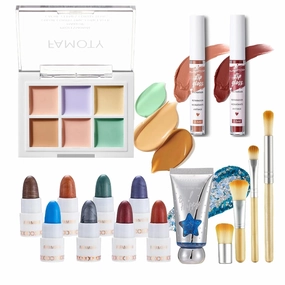 Makeup Set Travel Makeup Kit, Include Eyeshadow Palette Blush Mascara Concealer Eyeliner Eyebrow Pencil Etc Essential Starter Makeup Set for Women #9