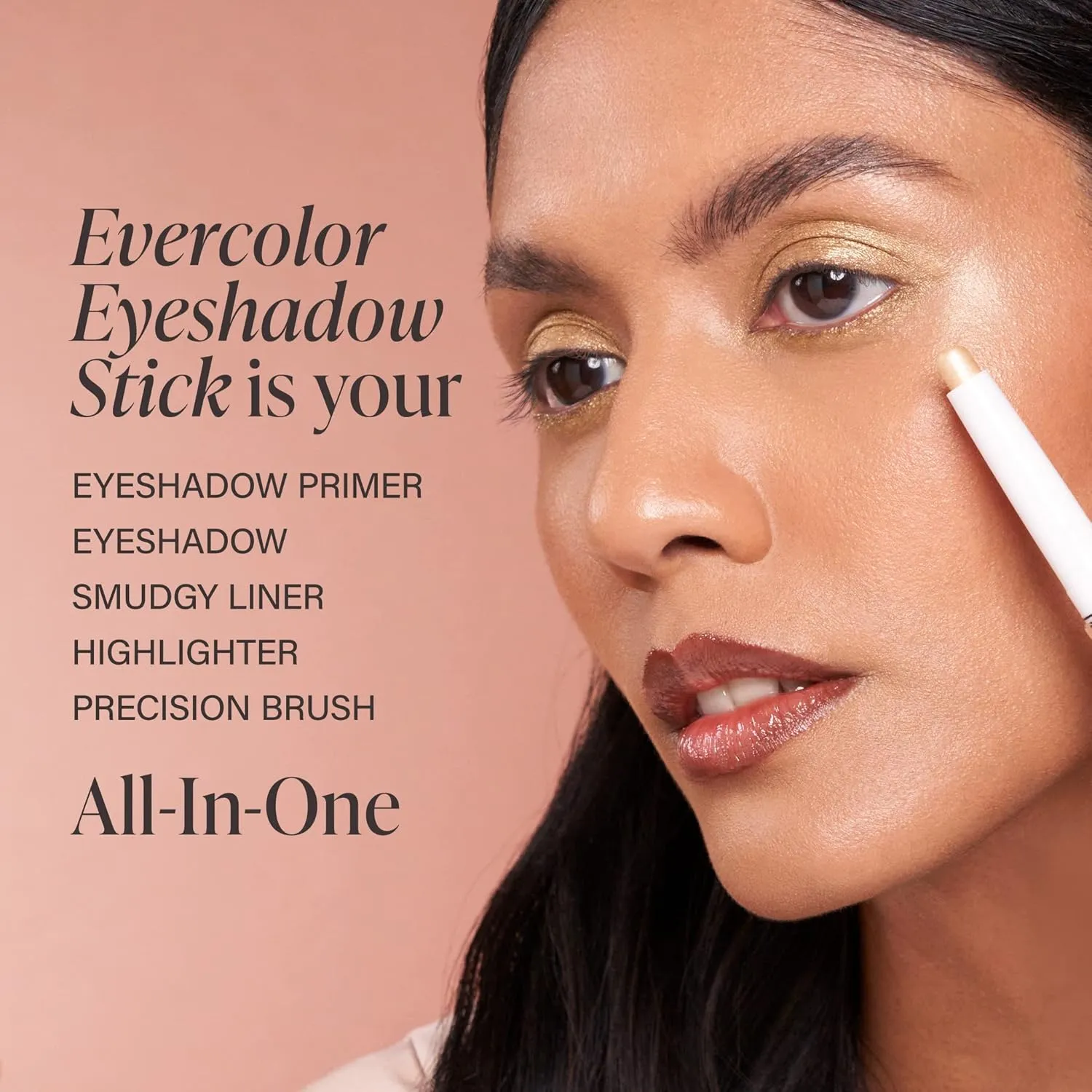 Mally Beauty Evercolor Eyeshadow Stick - Royal Plum Shimmer - Waterproof and Crease-Proof Formula - Easy-to-Apply Buildable Color - Cream Shadow Stick