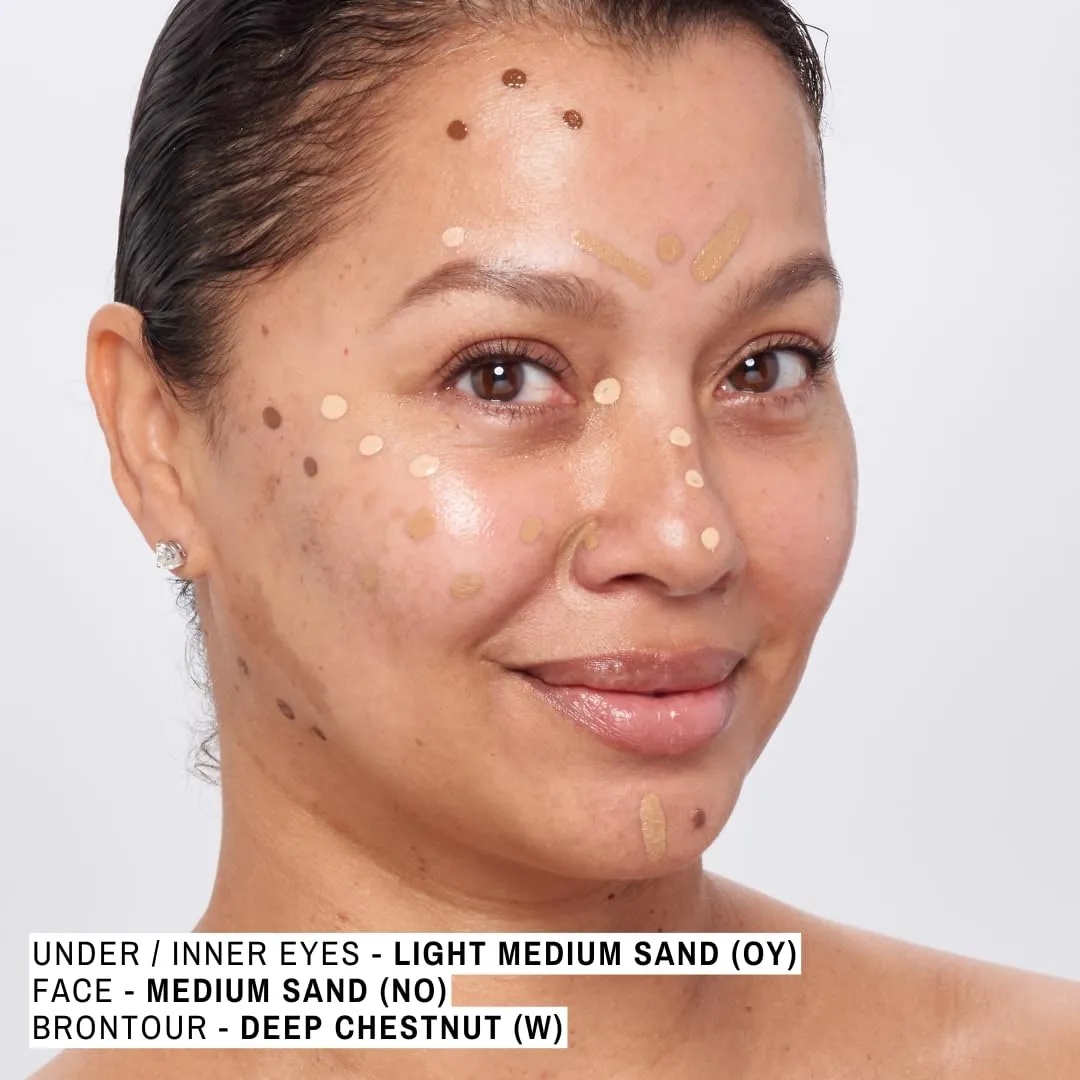 Maxine's Revenge FRENCH FACE Concealer Concentrate | Hydrate and Blur | Conceal, Highlight and Brontour with Lightweight Full-Coverage LIGHT MEDIUM SAND