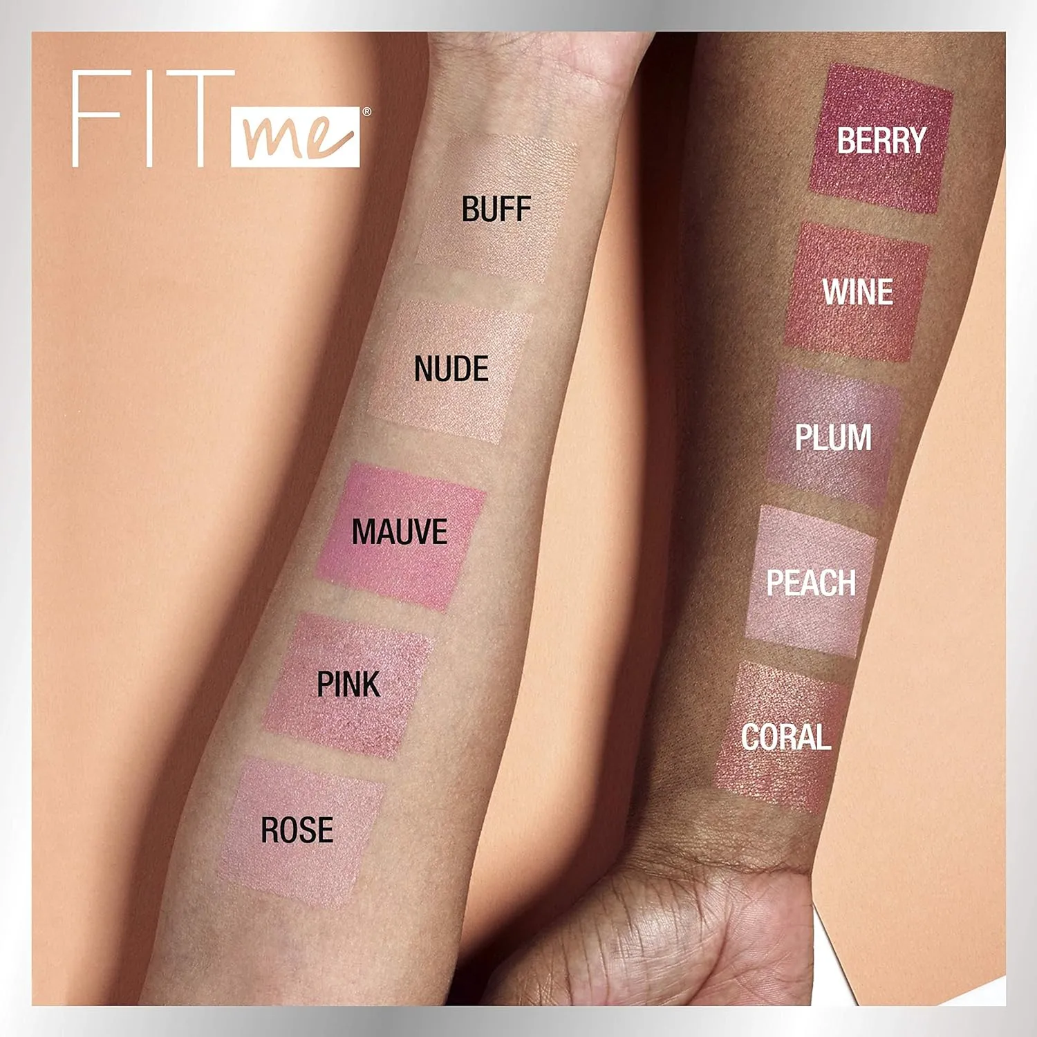 Maybelline Fit Me Loose Finishing Powder   Fit Me Blush Makeup Bundle, Includes 1 Setting Powder in Dark and 1 Blush in Berry