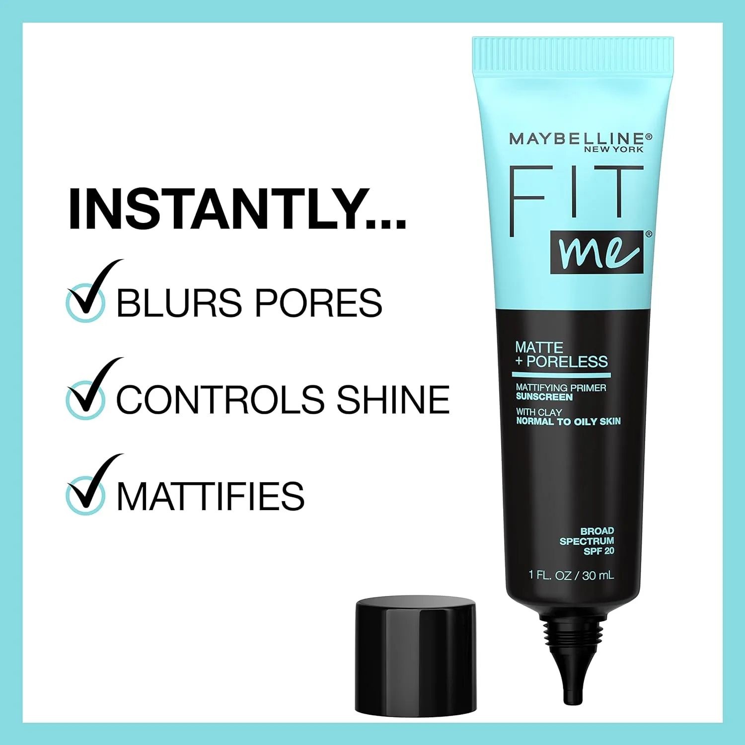 Maybelline Fit Me Matte   Poreless Liquid Foundation   Fit Me Mattifying Primer Makeup Bundle, Includes 1 Foundation in Java and 1 Primer