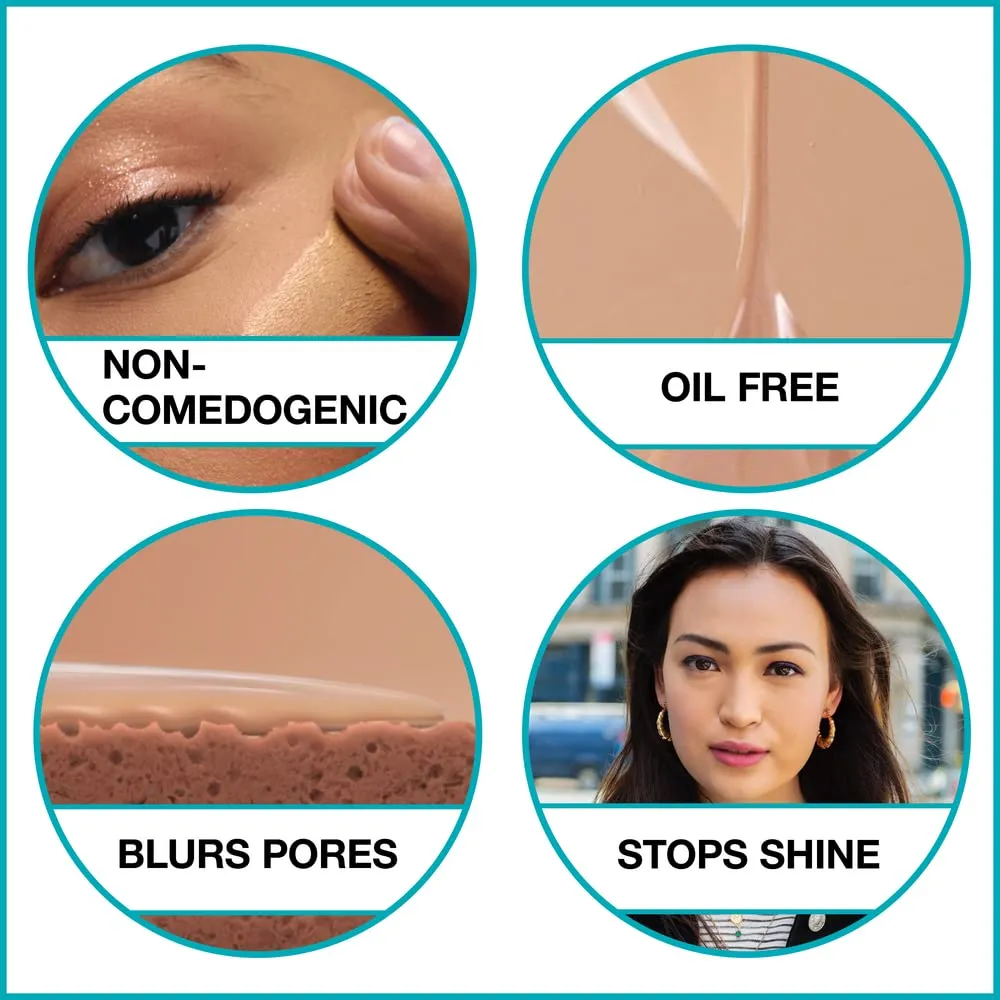 Maybelline Fit Me Matte   Poreless Liquid Foundation   Fit Me Mattifying Primer Makeup Bundle, Includes 1 Foundation in Java and 1 Primer