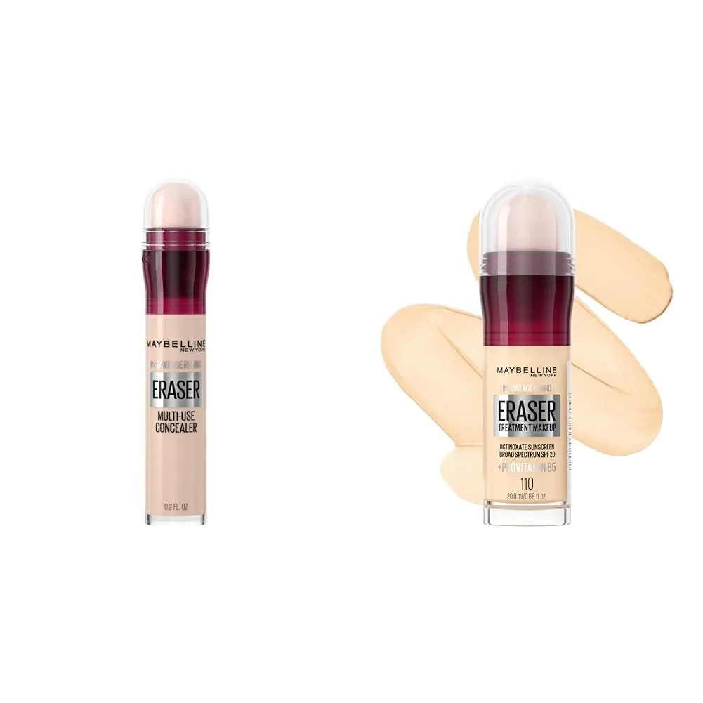 Maybelline Instant Age Rewind Dark Circles Concealer 110 and Instant Age Rewind Foundation 110 with SPF 20